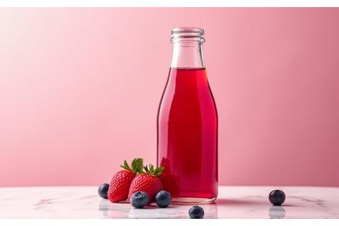 Beauty Berry Boost custom juice, a vibrant berry-colored juice.