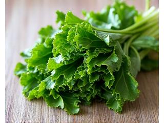 Fresh green leafy vegetables like spinach, kale, and celery, ready for juicing.