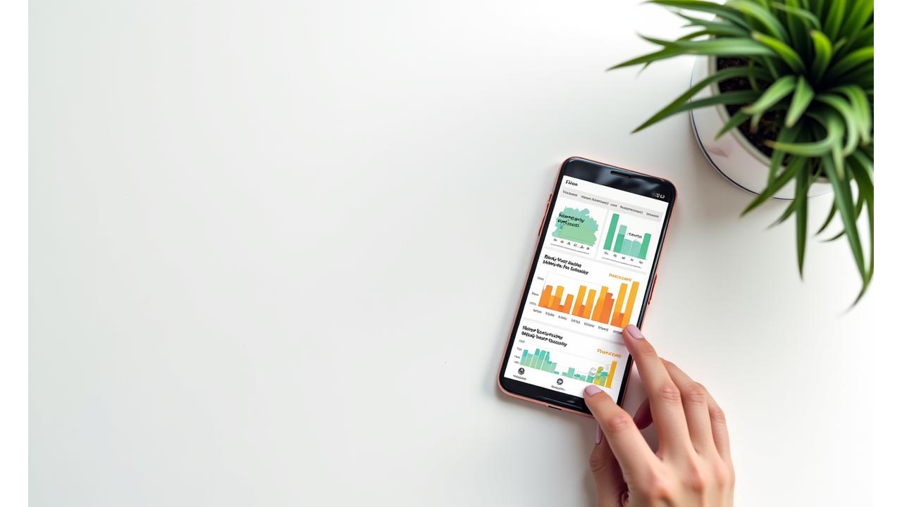 Tangkapan skrin mockup aplikasi mudah alih yang menunjukkan papan pemuka dengan graf peningkatan tenaga, penurunan berat badan, dan kualiti tidur yang lebih baik semasa program detoks.