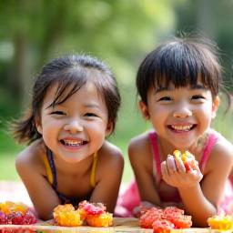Snek mesra kanak-kanak dengan bentuk menyeronokkan dan rasa manis semulajadi