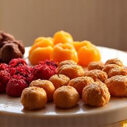 Manisan sihat seperti gulungan kurma dan biskut kelapa